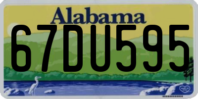 AL license plate 67DU595