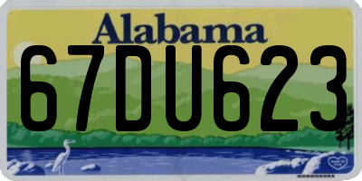 AL license plate 67DU623