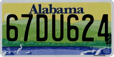 AL license plate 67DU624