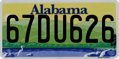 AL license plate 67DU626