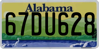 AL license plate 67DU628