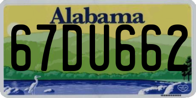 AL license plate 67DU662