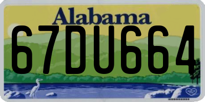 AL license plate 67DU664