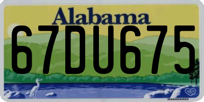 AL license plate 67DU675