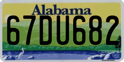 AL license plate 67DU682