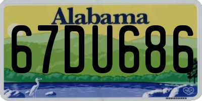 AL license plate 67DU686