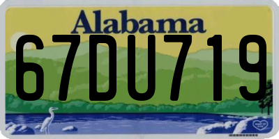 AL license plate 67DU719