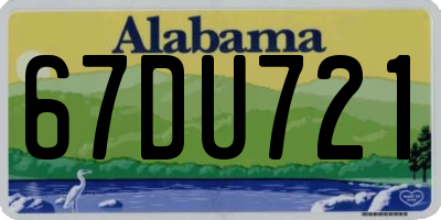 AL license plate 67DU721