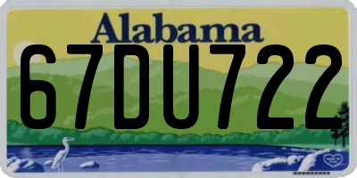 AL license plate 67DU722