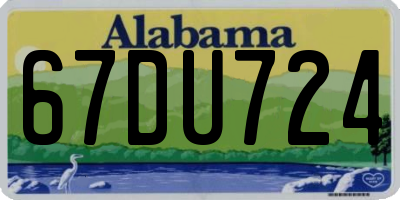 AL license plate 67DU724