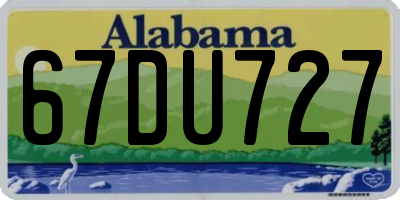 AL license plate 67DU727