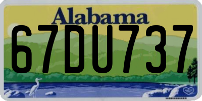 AL license plate 67DU737