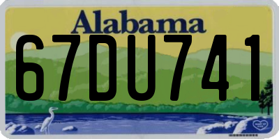 AL license plate 67DU741