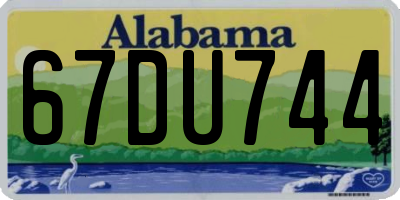 AL license plate 67DU744