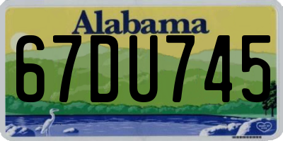 AL license plate 67DU745