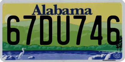 AL license plate 67DU746