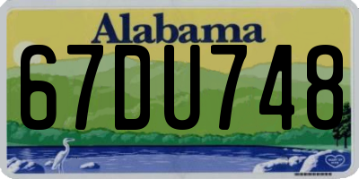 AL license plate 67DU748