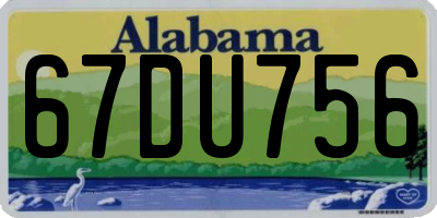 AL license plate 67DU756