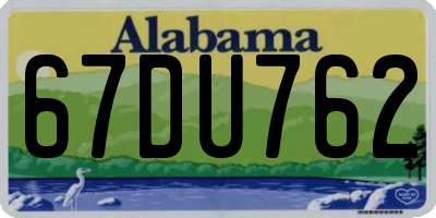 AL license plate 67DU762