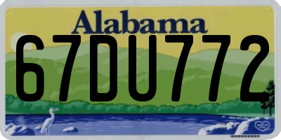 AL license plate 67DU772