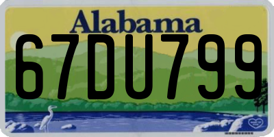 AL license plate 67DU799
