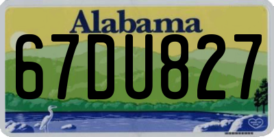 AL license plate 67DU827