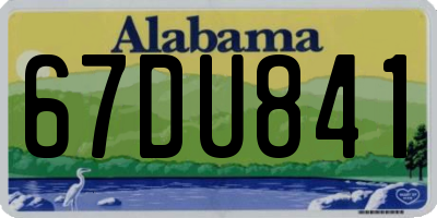 AL license plate 67DU841