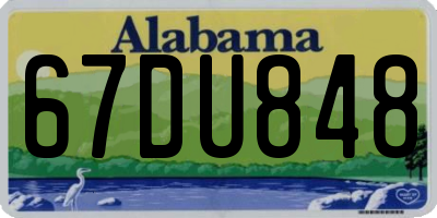 AL license plate 67DU848