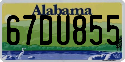 AL license plate 67DU855