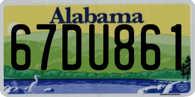 AL license plate 67DU861