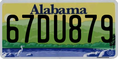 AL license plate 67DU879