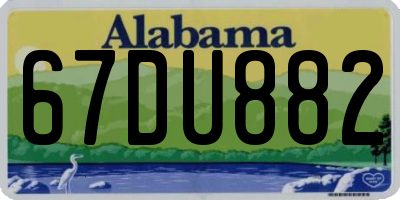 AL license plate 67DU882