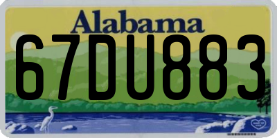 AL license plate 67DU883