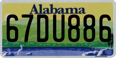 AL license plate 67DU886