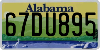 AL license plate 67DU895