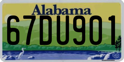 AL license plate 67DU901