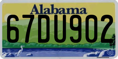 AL license plate 67DU902