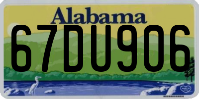 AL license plate 67DU906