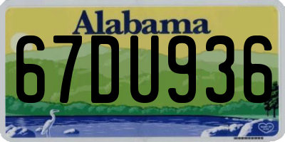 AL license plate 67DU936