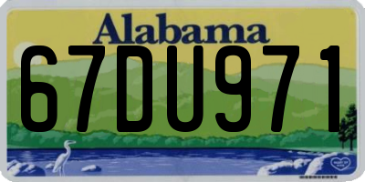 AL license plate 67DU971