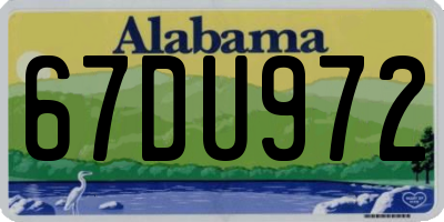 AL license plate 67DU972
