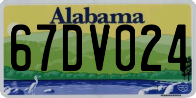 AL license plate 67DV024