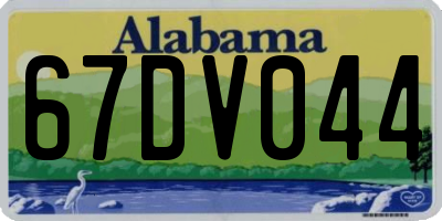 AL license plate 67DV044