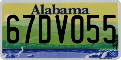 AL license plate 67DV055