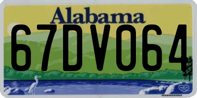 AL license plate 67DV064