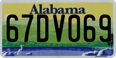 AL license plate 67DV069