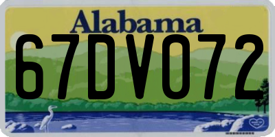 AL license plate 67DV072