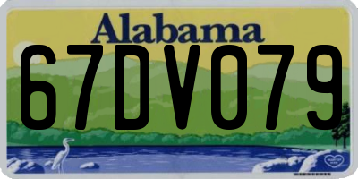 AL license plate 67DV079