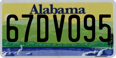 AL license plate 67DV095