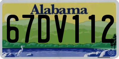 AL license plate 67DV112